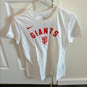 Nike White Tee with Red Giants Logo